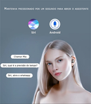 Fone de ouvido TWS F9 bluetooth sem fio com power bank e touch